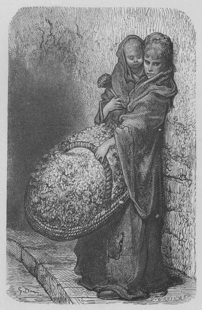 Venditrice Di Fiori da Gustave after Dore